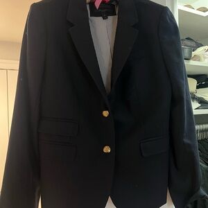 JCrew Navy Blazer with Gold Buttons
